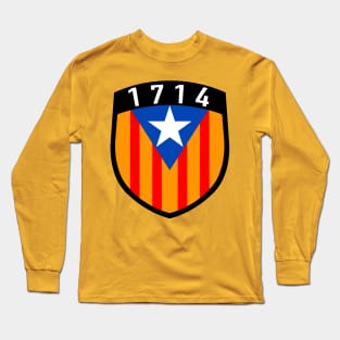 Catalunya 1714 estelada blava flag Long Sleeve T-Shirt